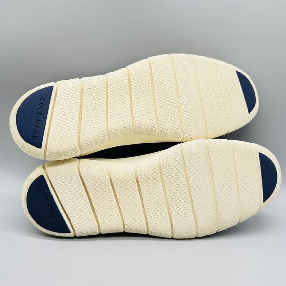 Cole Haan Shoes Mens 9.5 Blue Knit Zerogrand Lace Up Casual Sneakers Comfort - Picture 8 of 11